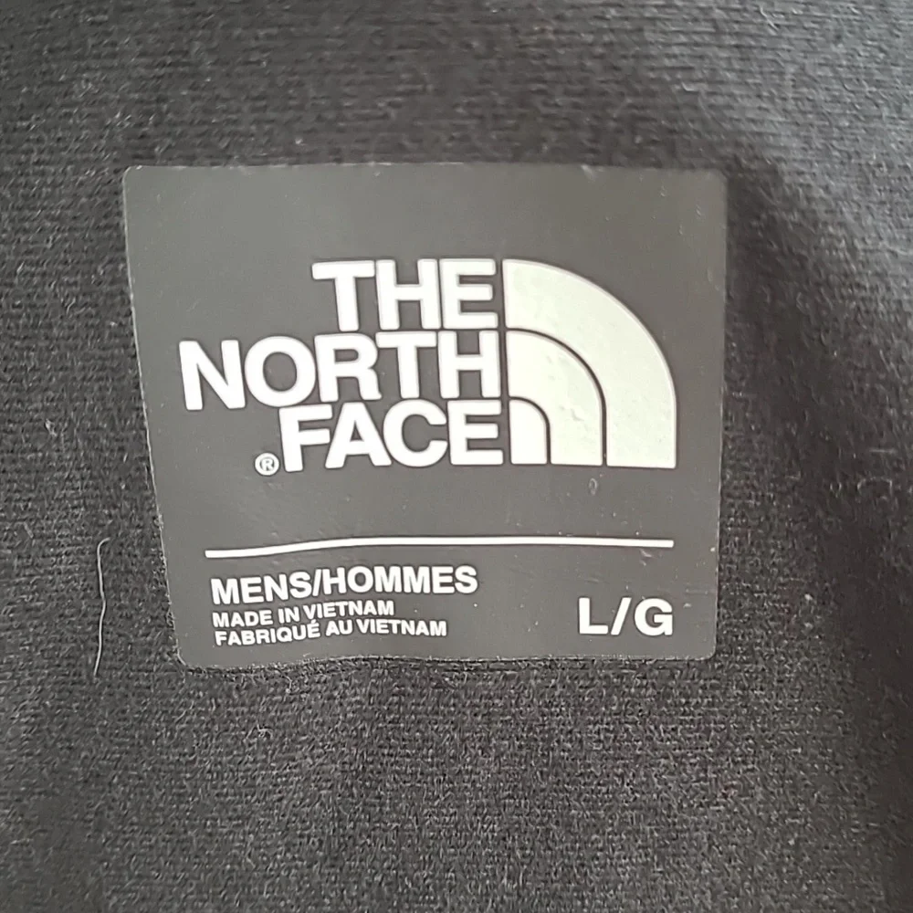 THE NORTH FACE Dark Green Black Polyester Shell Sz L Mens Hooded Full Zip Jacket